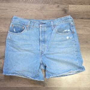 Levi's Light Blue Denim Jean Shorts
